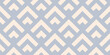 © Olgastocker - Vector abstract geometric seamless pattern with lines, arrows, fish scale grid. Simple minimal ornament. Blue and beige retro style background texture. Repeating geo design for decor, textile, print