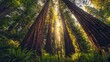 © uu - Redwood forest sunlight