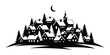 © MD - Silhouette of a charming village under the moonlight