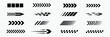 © Mizu Ahmed - Set of racing chevron arrows and speed lines graphic elements