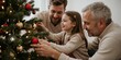 © cff999 - a family decorating a christmas tree