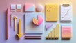 © Aji - Abstract Business Charts and Graphs with Pastel Colors
