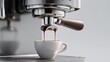 © syah - Espresso machine pouring coffee into a white cup