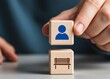 © Samoresh - Appoint to post. Hire an employee for a new vacancy. Organization of work and appointment of managers. Installing a subservient leader. Easily influenced and serves the interests of others.