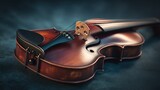 Elegant violin closeup