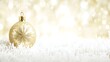 © Darunee - Minimal gold accents reflecting on bright background with elegant Christmas decor