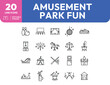 © Deezora - Amusement Park Icons A Collection of Fun and Entertainment Symbols