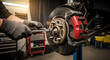 © Lang - Automobile brake disc Car service procedure. ai generative 26275909 1