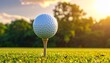 © DreamGrid - A golf ball rests on a white tee—poised in morning light, a quiet ritual of precision, focus, and the serene anticipation before motion breaks the stillness of green.