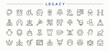 © Rubbble - Legacy icon set. Icons for UI designs. Museum icon set in linear style. Containing culture, art, museum, antiques, historical and more.
