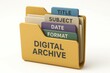 © rookielion - Digital archive folder system, structured metadata layers