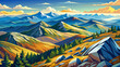 © ehsanollah - Very beautiful view from Mount Washington in New Hampshire, featuring sweeping alpine ridges, vast valleys, and rugged terrain under clear bright skies, capturing the dramatic high-elevation scenery o