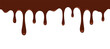 © Abir Creative Studio - Delicious melted dark chocolate dripping, perfect for dessert or confectionery designs, vector illustration