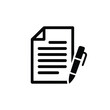 © SaymaHossan - Document and pen icon representing writing, contract, form, agreement, or signature