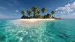 © MA - Scenic vista of a tropical atoll with clear waters