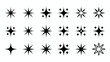 © DesignHub - Sparkle and star icons set. versatile graphic elements for design, user interface, festive events, quality indicators.