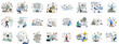 © Sabiqul - Data Cleaning and Analysis Vector Set. Professionals use metaphorical cleaning tools to manage, process, and refine messy raw data for quality control and better outcomes.