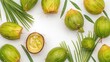 © CreativeBro - Fresh young coconuts arranged on a white backdrop, highlighting a fiber-dense choice