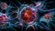 © Elvin - T-cell lymphocyte immune system cell immunotherapy, immune response  3d rendering