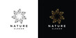 © sang - beauty flower ornament icon logos. set of beautiful abstract flower logo icons.