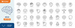 © Cetacons - Brain line editable icon set. Containing mind, brain, thinking, mental health, intelligence, smart, cognition, and more. Editable stroke. Vector illustration