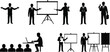 © Tooba - Silhouette of business people presenting