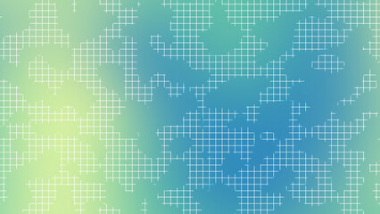 Naklejka na meble Blue Green Gradient Grid Line Abstract Background for Modern Design Projects