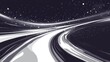© vectorwin - Abstract speed light trails flowing through space