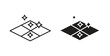 © Bell - Easy clean floor surface icon Isolated flat vector in outline collection on white background