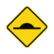 © kaziashabul24 - Yellow speed bump sign isolated on for traffic safety