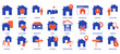 © koyimah - Home Line Editable Icons set. Vector illustration in modern thin line style icons Isolated on transparent background.