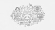 © Icon_Arlan - Global communication and connectivity concept, illustrating interconnected ideas and technologies