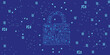 © Salma3322 - Electronic circuit futuristic neon padlock. Cyber, personal data, privacy information security. Internet networking  security . cybersecurity conceptual generative ai illustration