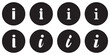 © Graphic Core Studio  - Info icon set. Information mark simple style symbol sign. Information or application help icon for apps and website.