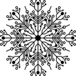 © Anastasia - Circuit board snowflake design in black tech concept