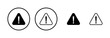© LUNARA - Exclamation danger icon logo design. attention sign and symbol. attention sign