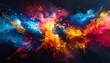 © nurhacreative - Vibrant Explosion of Abstract Colors with Dynamic Energy and Movement