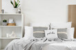 © Pixel-Shot - Interior of comfortable modern bedroom with cosy bed