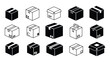 © Rayhan Studio  - Isometric cardboard boxes collection