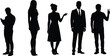 © anisur-creatives - Diverse human silhouette vector set of men and women in casual, formal, expressive poses for lifestyle, fashion, and behavior design