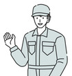 © 古永ユウカ - Maintenance Worker in Guiding Pose