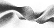 © Towhidul - Abstract monochrome stippled wave pattern with flowing curves and gradients black white
