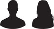 © Arifa - Male and Female Silhouette Profile Icons woman