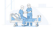 © Elenor - Medical Professional Providing Support to Patient on Bed in Healthcare Environment