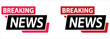 © akram - Breaking news banners signal important updates and timely information for digital broadcasts or urgent announcements, perfect for media outlets.