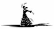 © Pandaman1102 - Flamenco dancer in motion with transparent background