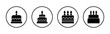 © avaicon - Cake icon vector. Cake sign and symbol. Birthday cake icon