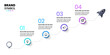 © kuliperko - Infographic template. Rocket with line and 4 steps