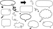 © asefrahmannxt - Hand drawn speech bubbles and thought bubbles collection