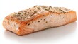 © suyu - Fresh cooked salmon served on a clean white background, showing tender texture, rich color, and simple gourmet style, highlighting healthy food concepts suitable for diet, seafood meals, culinary uses